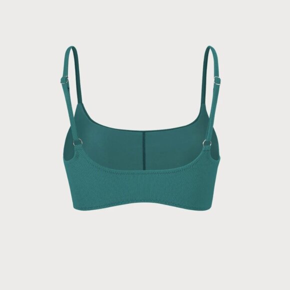 Berlook Green Ribbed Cut Out Bikini Top ONLY 53 - Picture 6 of 8